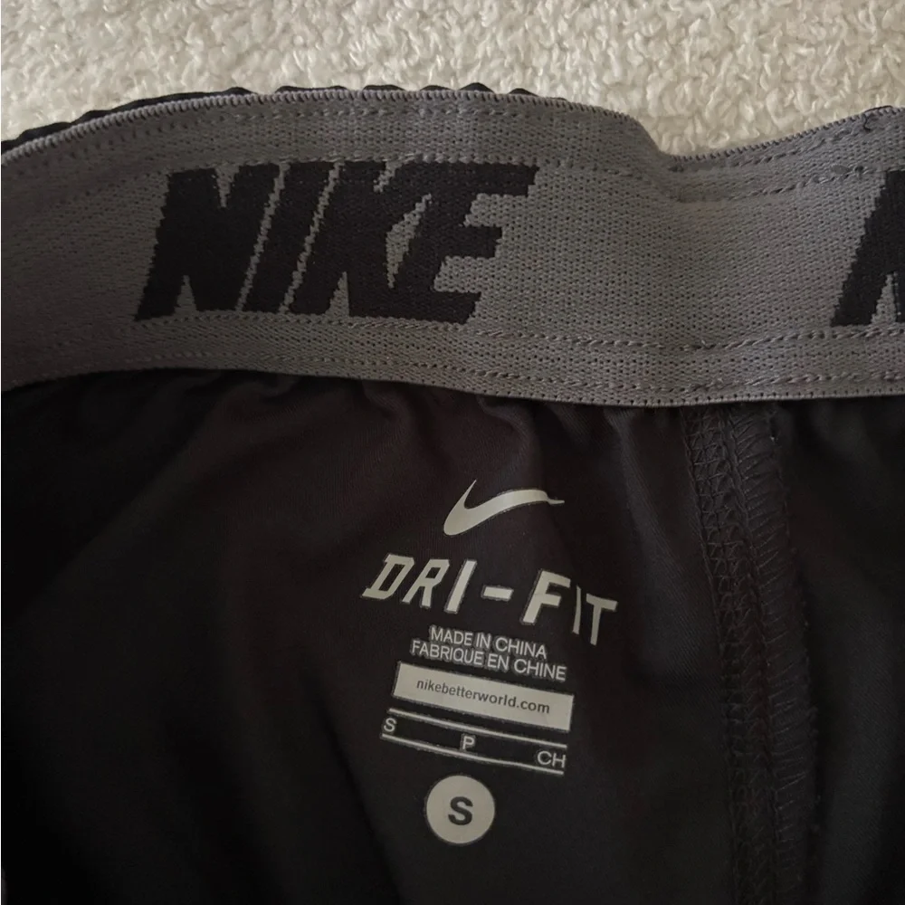 Nike Black and Yellow Sweatpants with Elastic Cuffs